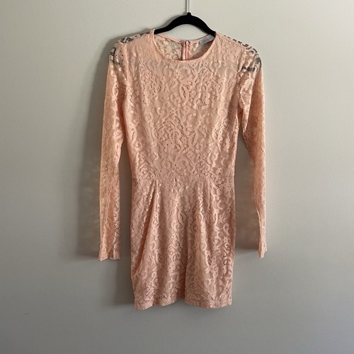 Tobi women peach lace - m,