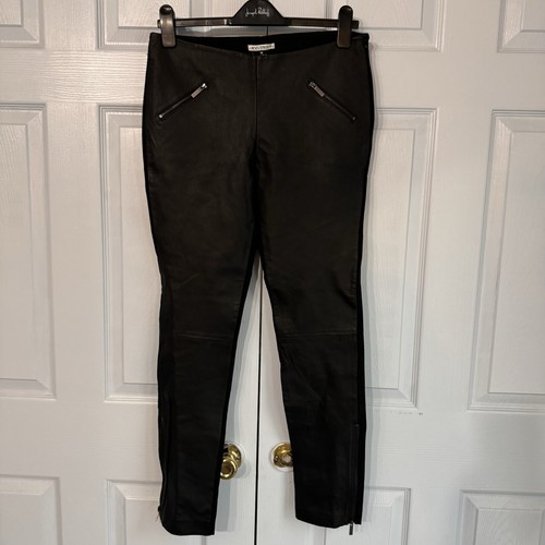 Tribe leather leggings - leather,